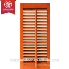 Factory Custom Vertical Panel Louver Wooden Doors with Manual Shutter Regulator, Adjustable Shutter Wooden Doors                        
                                                Quality Choice